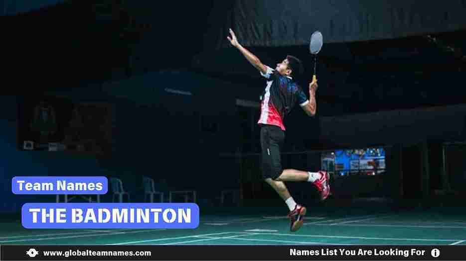 Badminton team names_