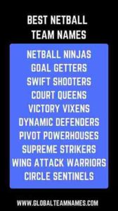 Bestl Netball Team Names