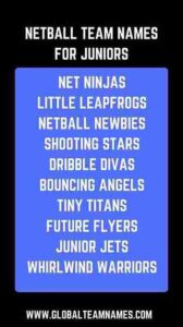 Netball Team Names for Juniors