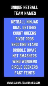 Unique Netball Team Names